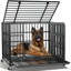 Cage pour chien en acier robuste Dero-674911633-674911634