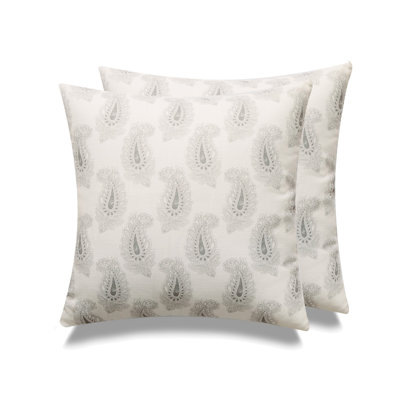 PAISLEY PRINT Square Pillow Cover & Insert