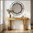 63'' Long Farmhouse Console Table With Storage, Native Wood Grain, Perfect For Hallway, Living Room, And Foyer
