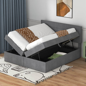 Latitude Run® Upholstered Platform Storage Bed | Wayfair