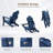 Adirondack Folding Recliner With Retractable Footrest, HDPE Weather-Resistant Recliner.-306348755