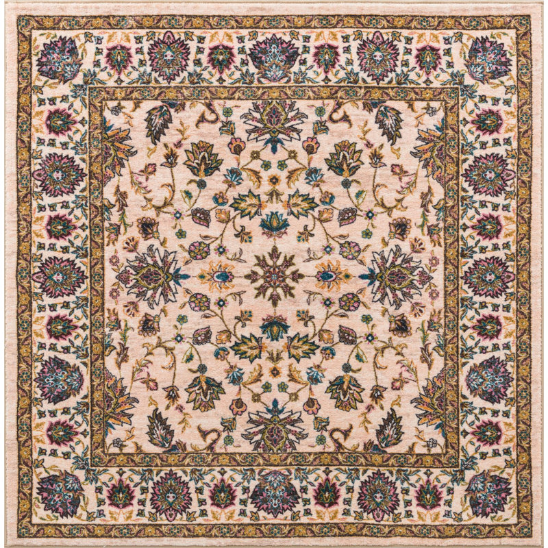 Artez Oriental Indoor Rug, Square 5'3"