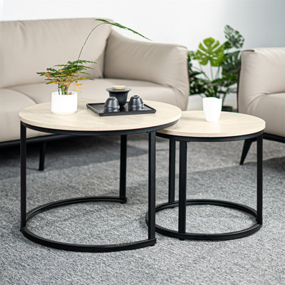 Ensemble de 2 tables basses gigognes Hawthyhome