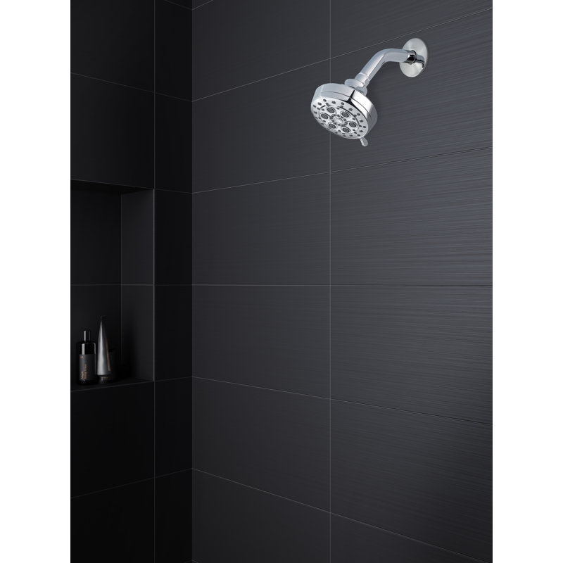 Vie Multi Function Fixed Shower Head, Polished Chrome