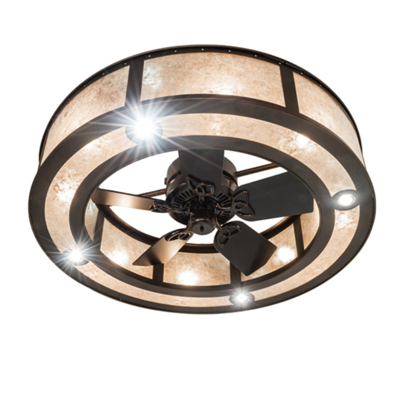 Ventilateur de plafond 30 po avec ensemble d'éclairage Damiyan