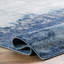Tapis de couloir à motif abstrait pour le salon, la chambre à coucher, la salle à manger, le vestibule, le couloir ou la cuisine Gleno, bleu / ivoire-48816303