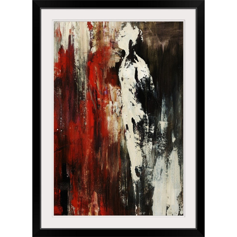 « way back down », impression, Cadre noir, H 26 po x l 20 po x P 1 po