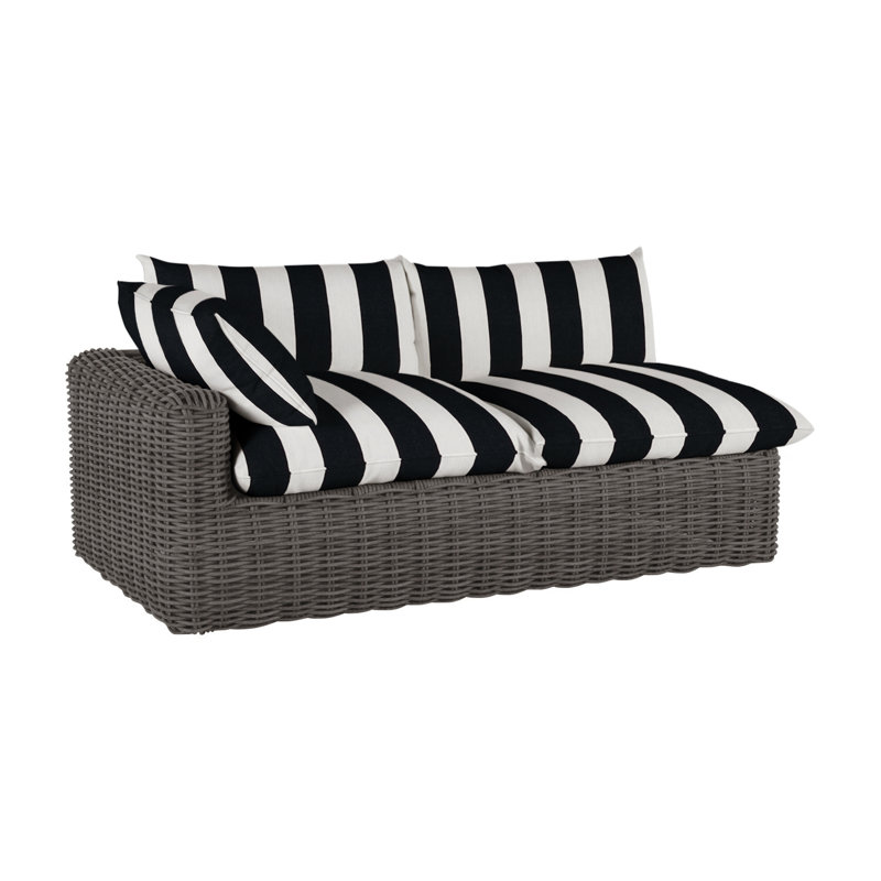 Canapé modulaire Montecito N-Dura, Welt, Cabana à rayures minuit, Slate Grey