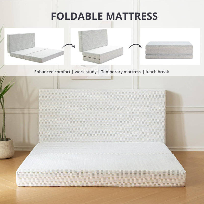 Matelas de futon en mousse à mémoire de forme 4 po Mineo