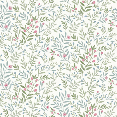 Inia Colection All-Over Leaf Branches Wallpaper Roll