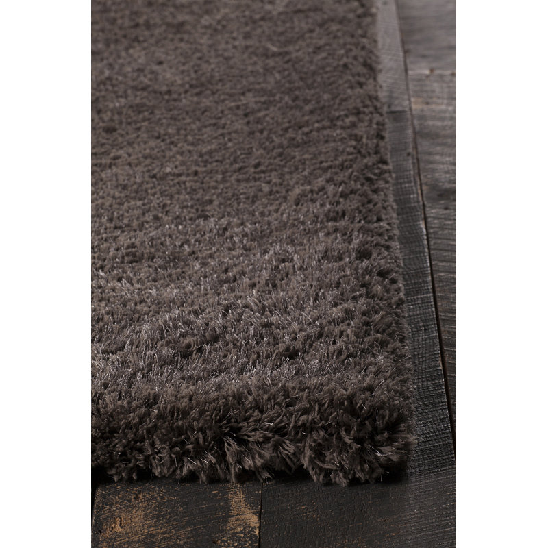 Tapis brun tissé à la main Garretson, 7 pi 9 po X 10 pi 6 po