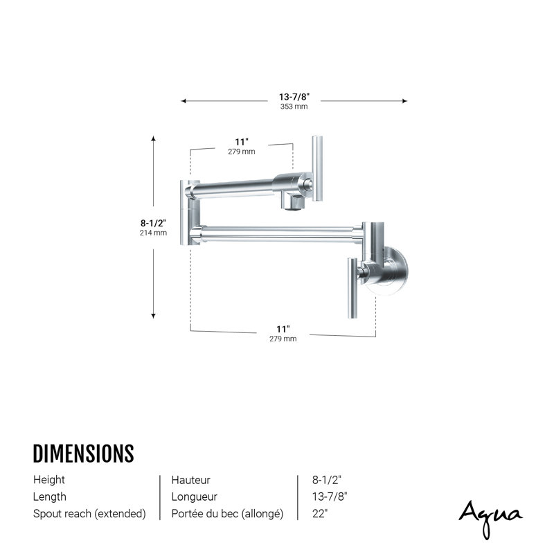 Robinet remplisseur chrome, MANNOX-II