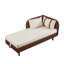 Canapé de rangement 65 po en polyuréthane brun et velours beige-1684513061