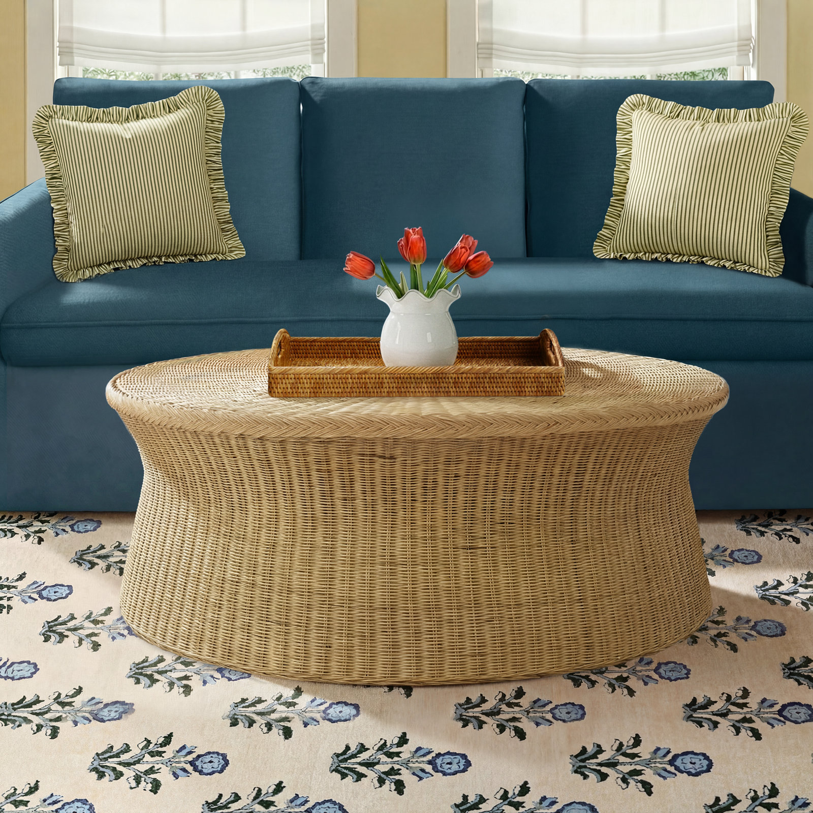 Tescott 49" Braided Coffee Table