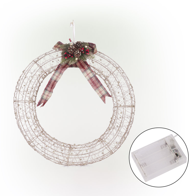 Hanging Wreath Decorative Lighted Display