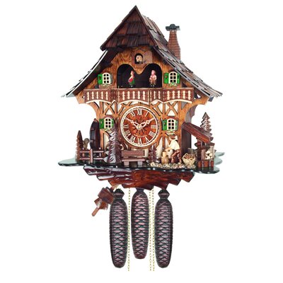 Eight Day Musical Cottage Cuckoo Wall Clock -  River City Clocks, MD892-13
