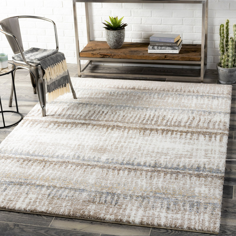 Maez Abstract Area Rug, Rectangle 6'7" x 9'