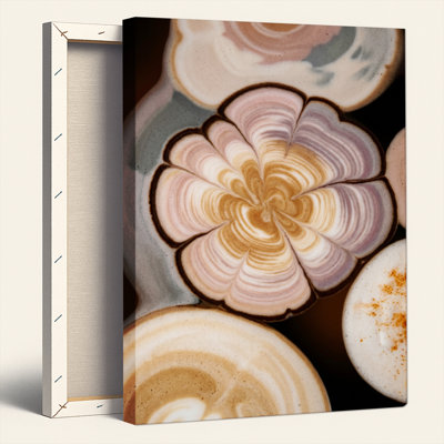 Natural Wood Framed,Canvas Wall Art for Living Room, Bedroom, Office or Entryway – Decorative Wall Decor with Floral Pattern
