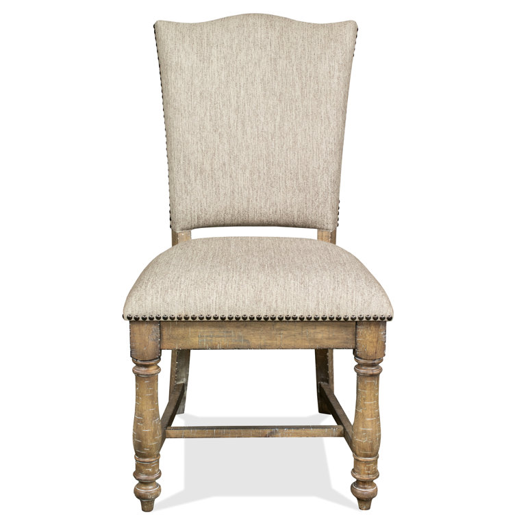 Louis Chair in Light Oak with Ivory Upholstery - Front Row Furniture