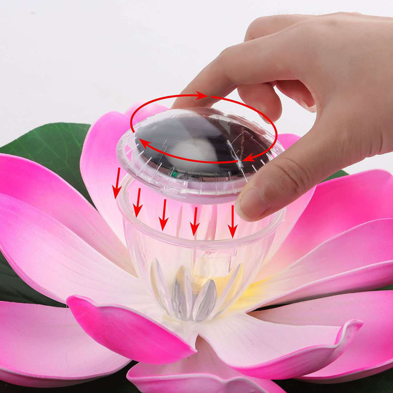 Solar Powered Outdoor Floating Pool Lights, Pink