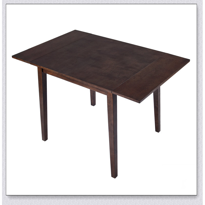 Table de salle à manger extensible de 29 à 45 po pour 4 personnes, table de cuisine pliante avec pieds en bois d'hévéa