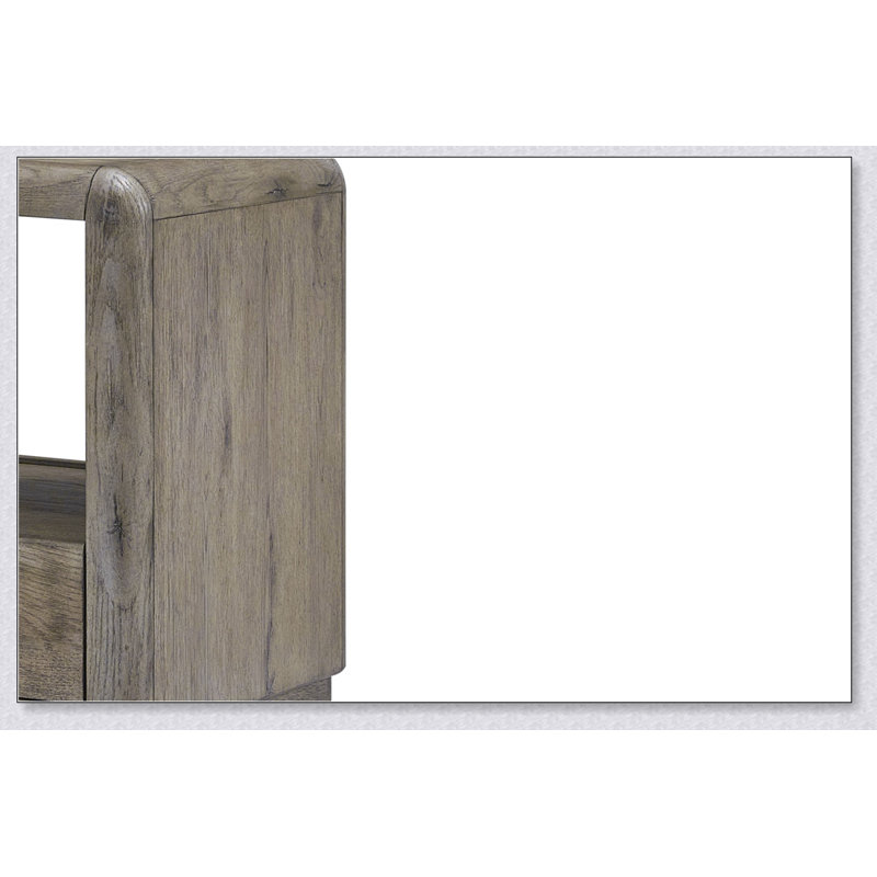 Table de bout Knotty en chêne anglais avec charme rustique et fabrication durable, parfaite pour les salons et les chambres