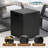 Rectangular Black Terrazzo Fireplace