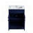 Eyrun Blue Modern Single Bathroom Vanity With Ceramic Top-705901043