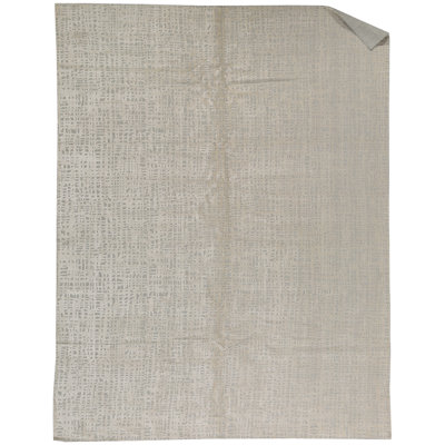 Tapis gris de haute qualité noué à la main
