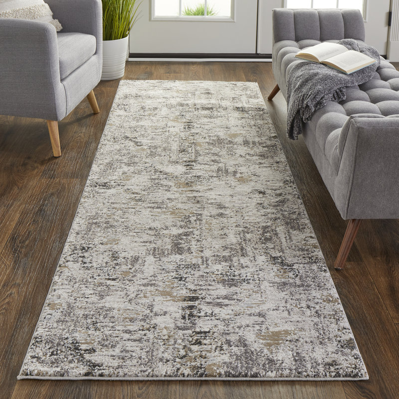 Queens Boulevard Abstract Indoor Rug, Runner 2'10" x 7'10"