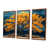 Toile avec cadre flottant brun