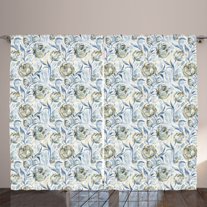 Semi Sheer Curtain Pair