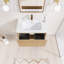 Ensemble de meuble-lavabo simple 29,9 po avec plateau Treisa-181559307