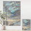 Panneau bleu sarcelle de roche I - reproduction d'art sur toile tendue-55949212