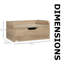 Tasleema 40 cm W Bedside Table
