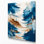 «Watercolor Landscape 63», art mural sur toile bleue