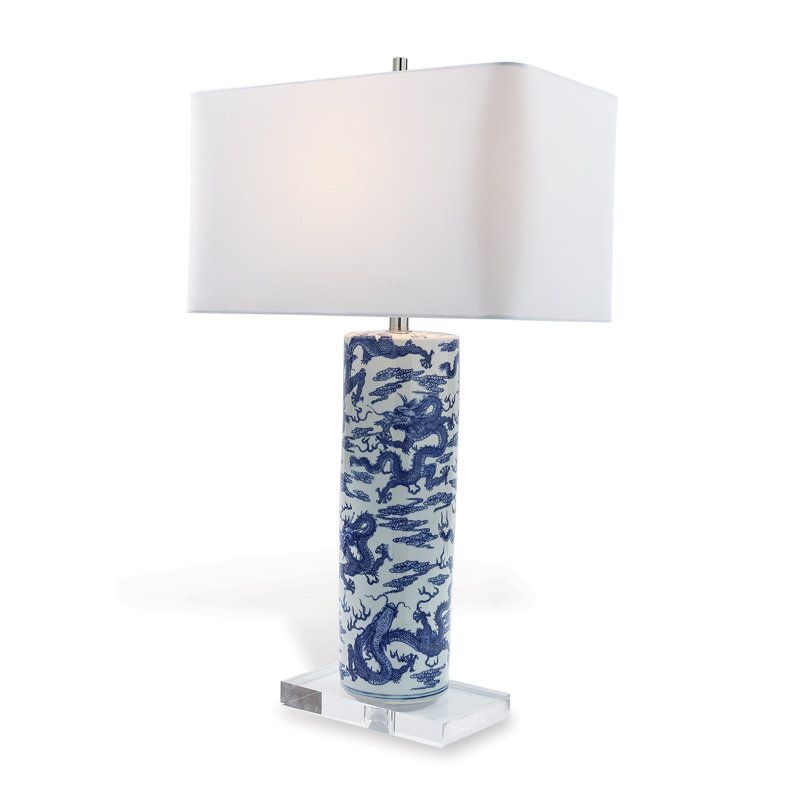 Lampe cylindrique dragon