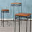 3 Piece Wood Top Nesting Table Set