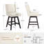 Tabouret de comptoir pivotant rembourré Kamiyla-1711578615