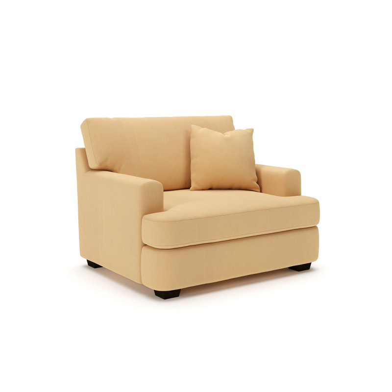 Emilio Upholstered Armchair, Bayou Sunshine Canvas