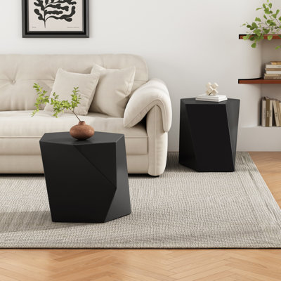 Modern Geometric Mgo Coffee Table Set - Durable And Stylish