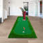 Tapis de golf de 12 x 5 pi, intérieur/extérieur, avec gazon synthétique de haute qualité, 3 trous, 3 drapeaux et 3 coupes.-137788213