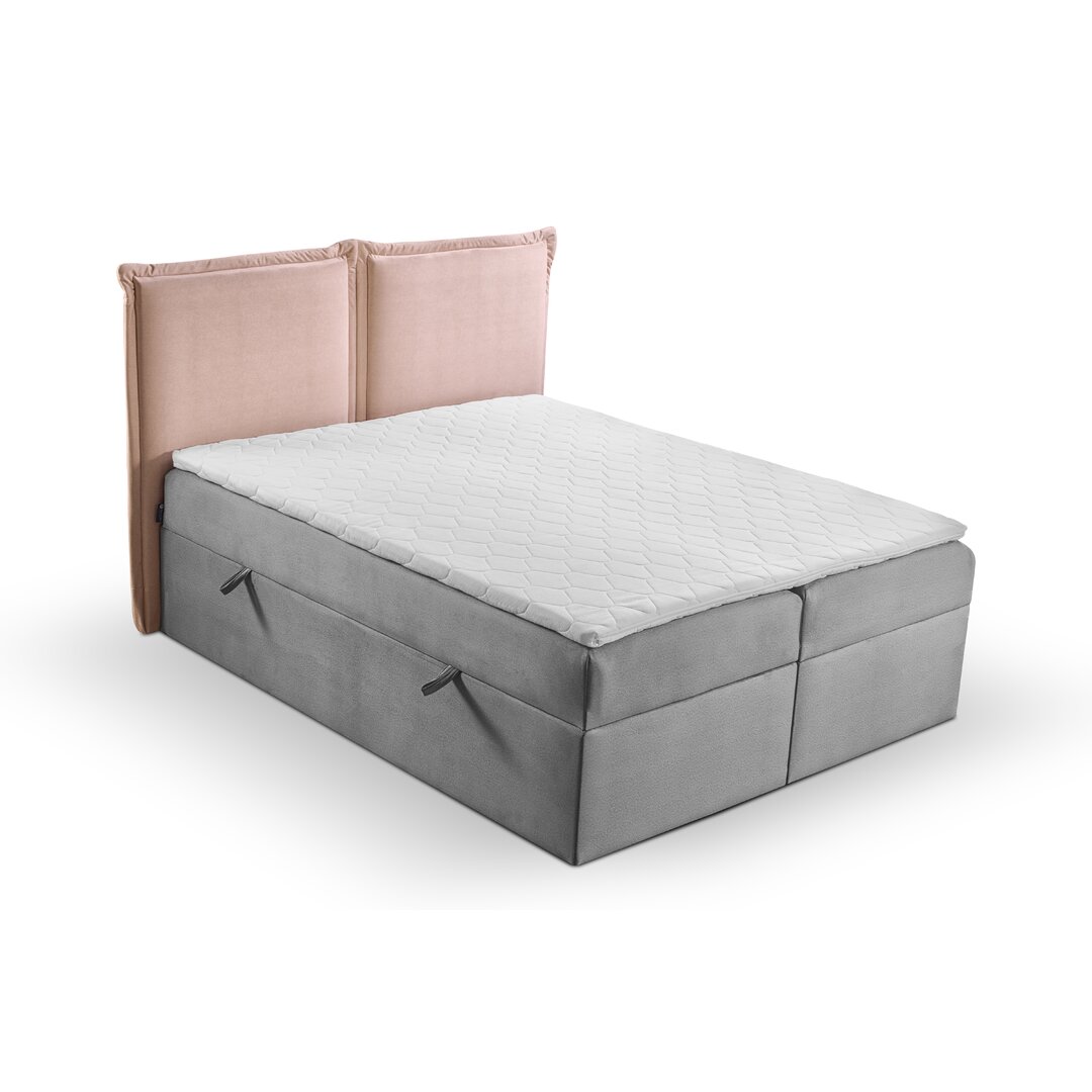 Boxspringbett Agathla mit Topper und Bettkasten