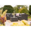 Deeanna 182cm Wide L-Shaped Powder Coated Steel Patio Sectional with Cushions-1146155875