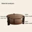Table basse ronde en bois massif-105892956