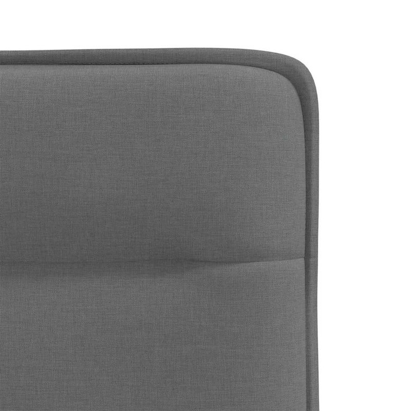  2 chaises de salle à manger en tissu gris foncé