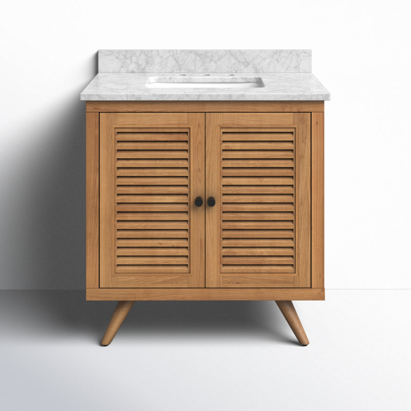 Harper 73" Double Bathroom Vanity, 31, Carrara White Marble