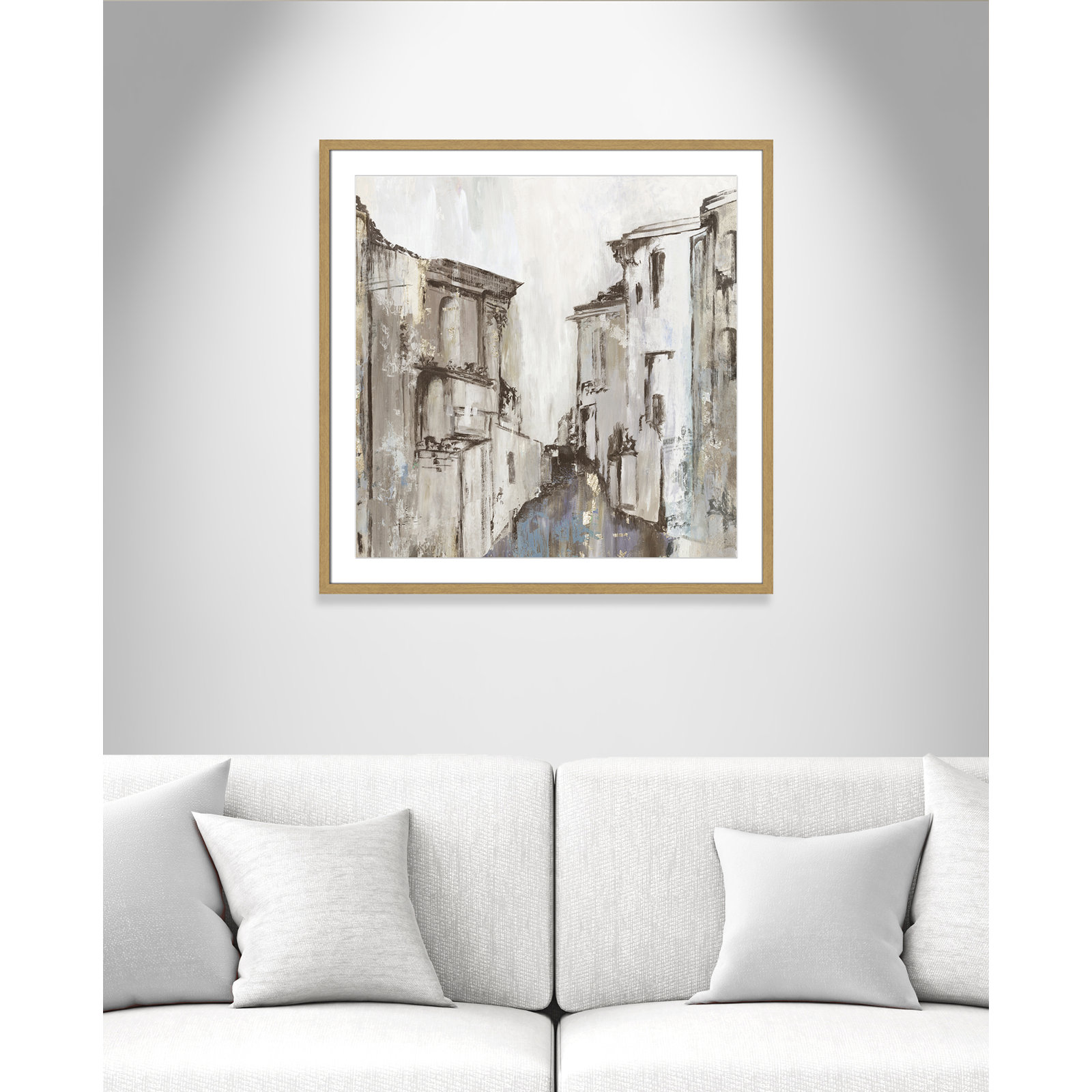 Daniella "Gothika" Painting by Allison Pearce, 33.25" H x 33.25" W , Natural Wood Grain