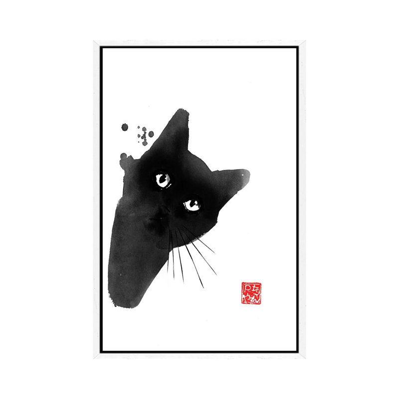 Cache Cache by Péchane - Print on Canvas, White Framed, 152.5 cm H x 101.5 cm W