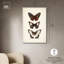 Décoration murale papillon empilable sur toile par Art Remedy, cadre blanc, 30 x 45-623696687-623696682